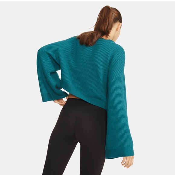 SWEATY BETTY wool/cashmere cropped sweater - Picture 3 of 12